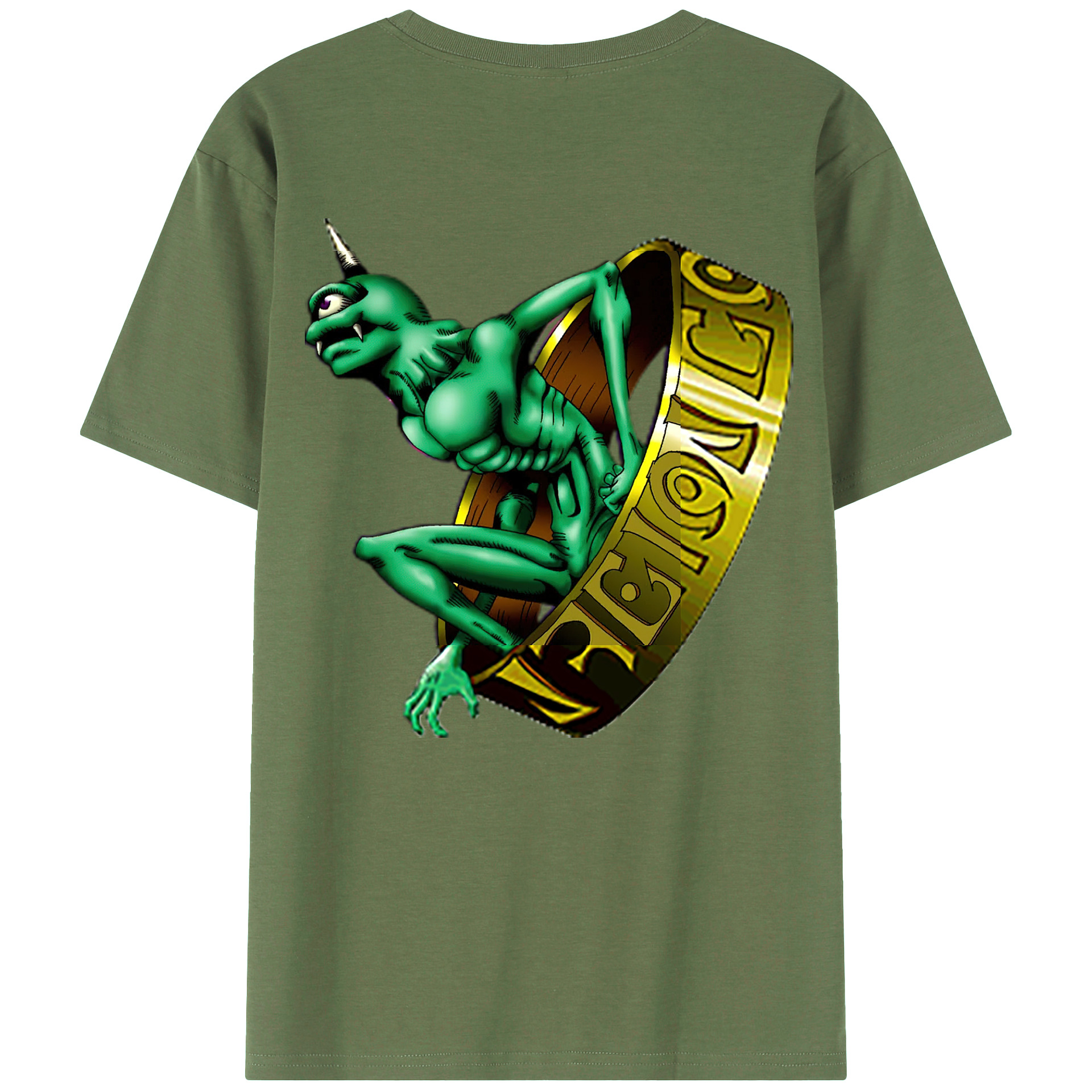 （画像用） 遊☆戯☆王 Yu-Gi-Oh! 綿100％ メンズ半袖Tシャツ（バックプリント） 通気性